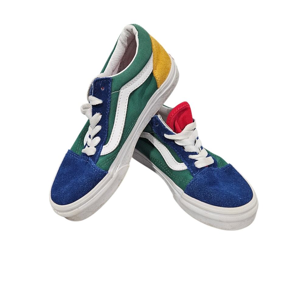 Vans Old Skool Kids 1.0 Multicolor Suede Colorblock Sneakers